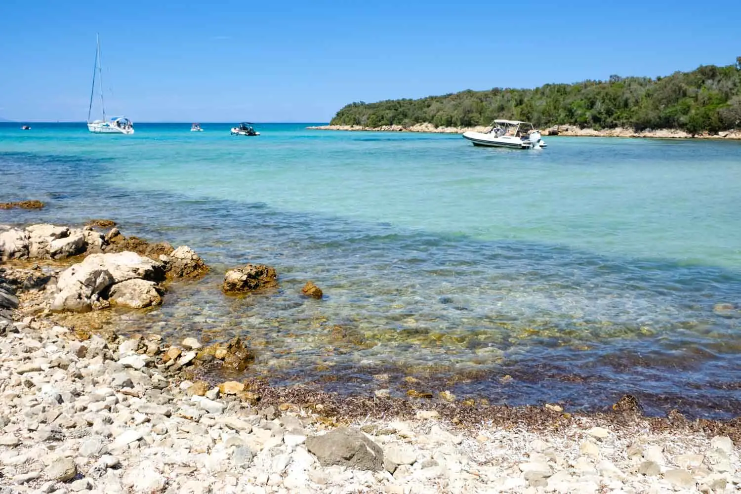North West Draga. Olib island beaches